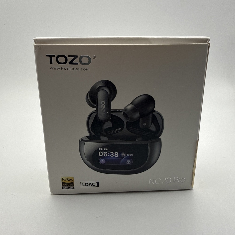 TOZO NC20 Pro Active Noise Cancelling Wireless Earbuds with Smart Touch Screen